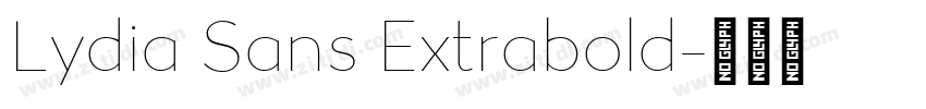 Lydia Sans Extrabold字体转换